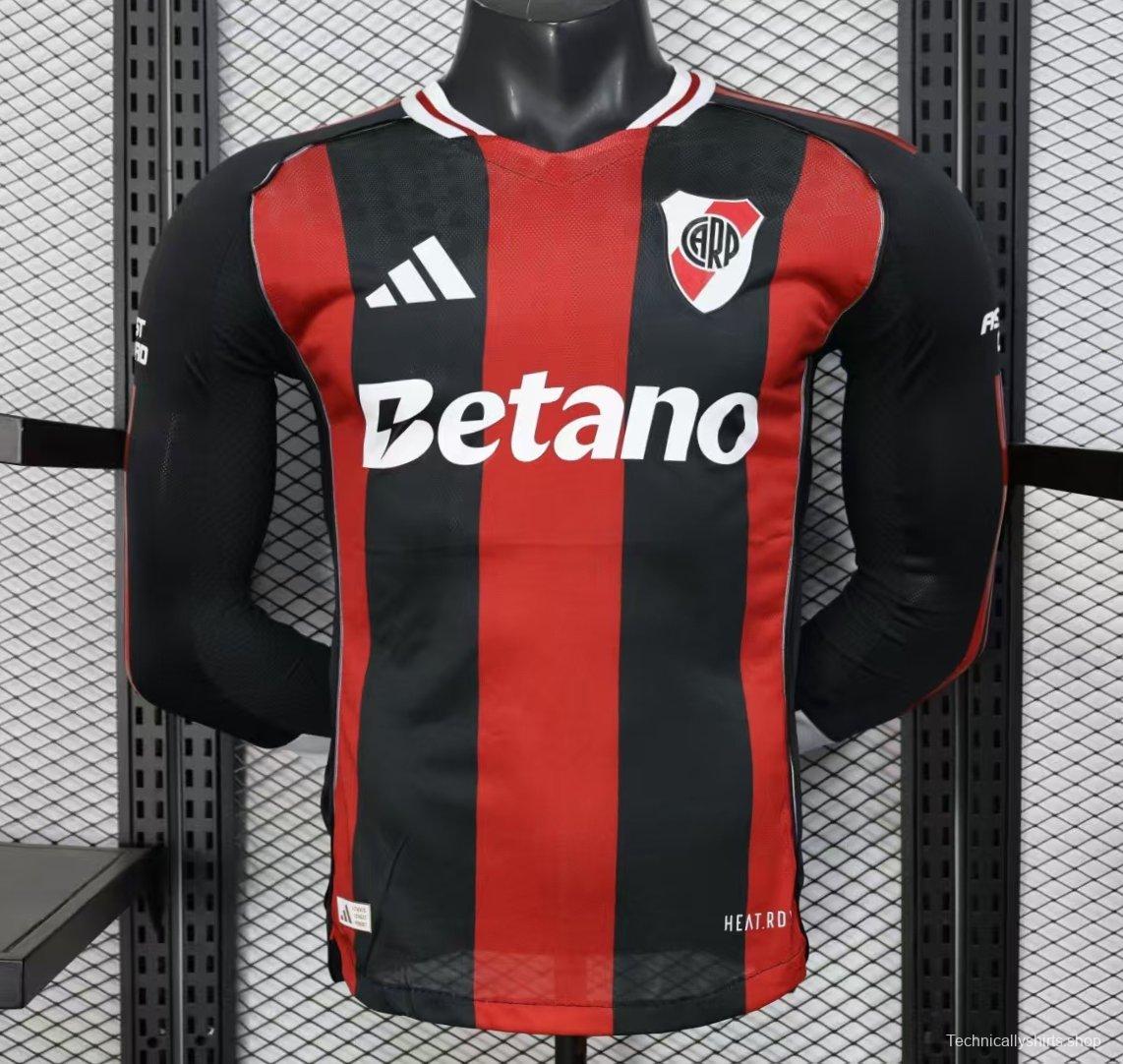 Player Version 25/26 River Plate Away Long Sleeve Jersey
