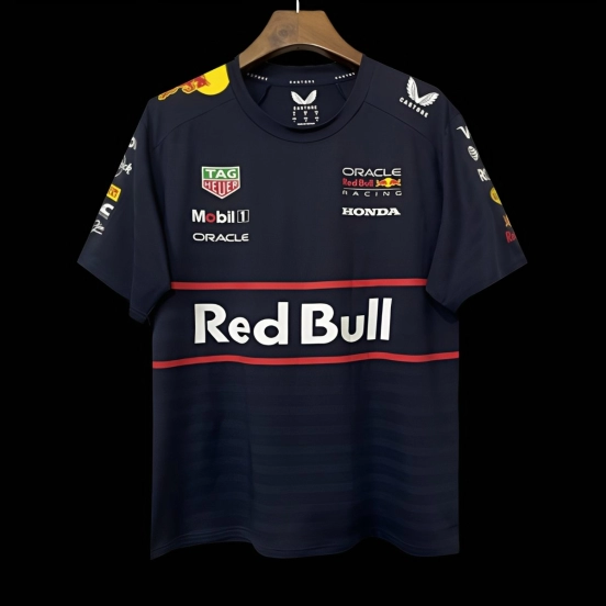 2026 F1 Oracle Red Bull Racing Navy with Red Stripes T-Shirt