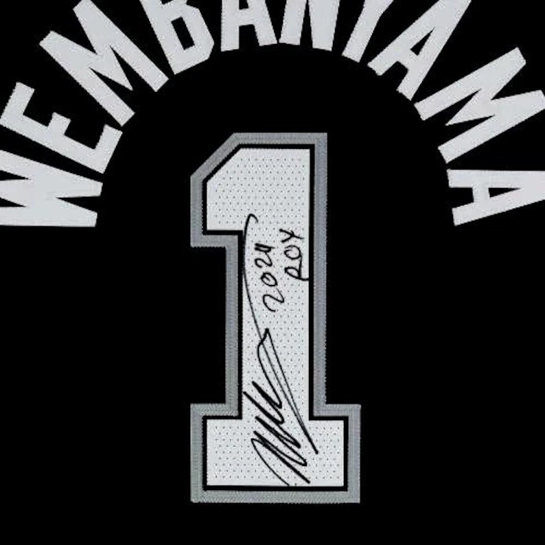 Victor Wembanyama SIGNED Roy 24 Spurs NBA