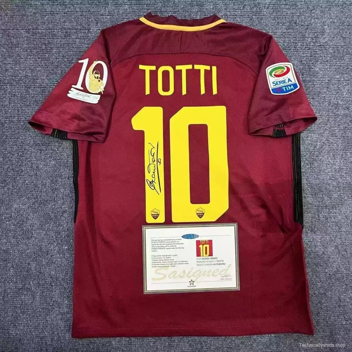 Totti 2017 roma signed