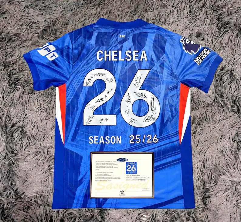 Chelsea Team 25/26 Signed Team EPL