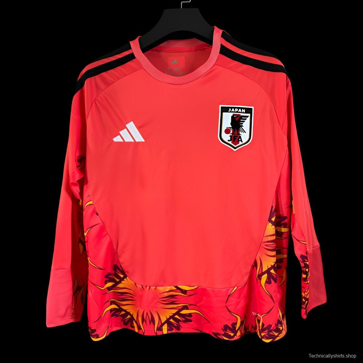 2026 Japan Red Goalkeeper Long Sleeve Jersey