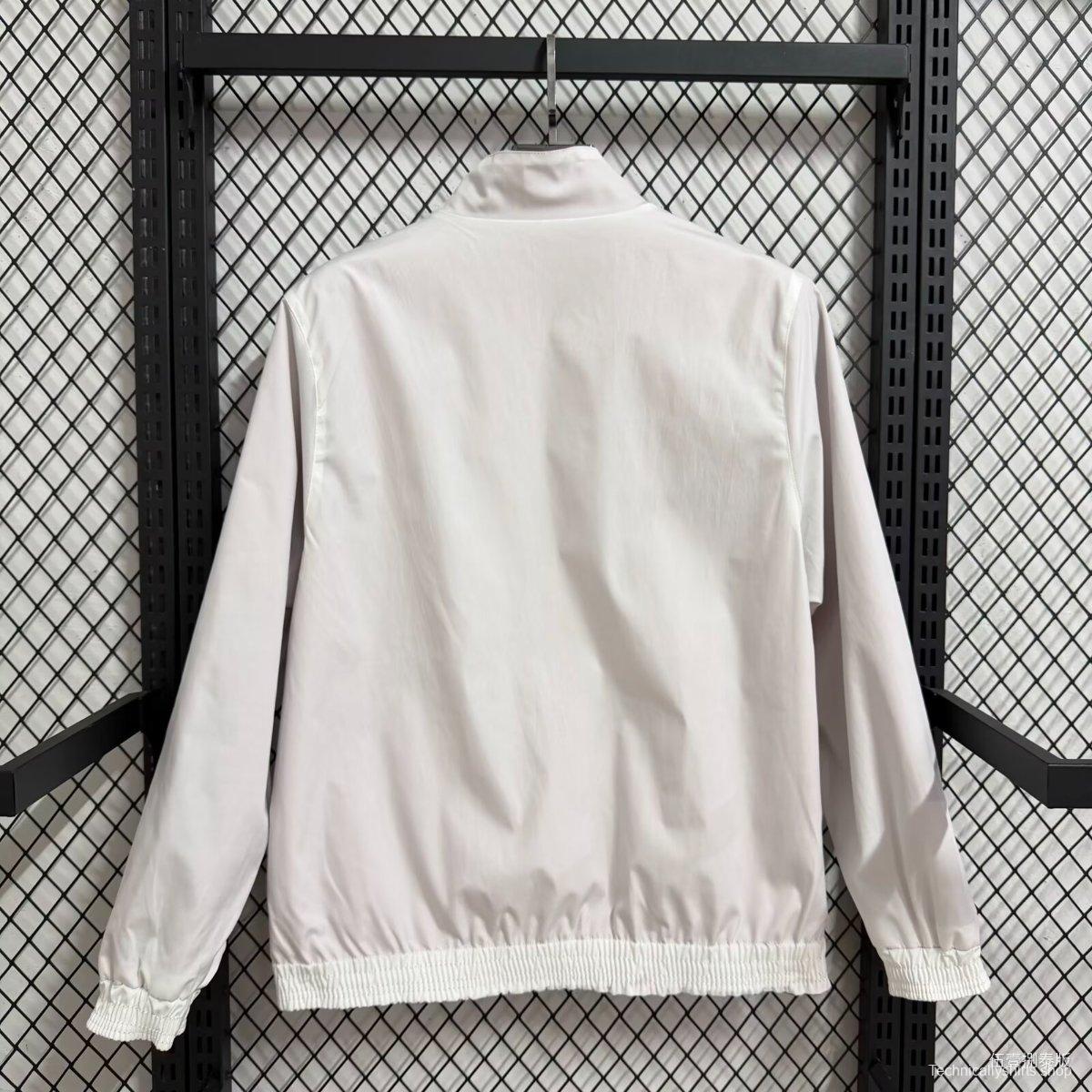 25/26 Sevilla Red/White Reversible Full Zipper Windbreaker