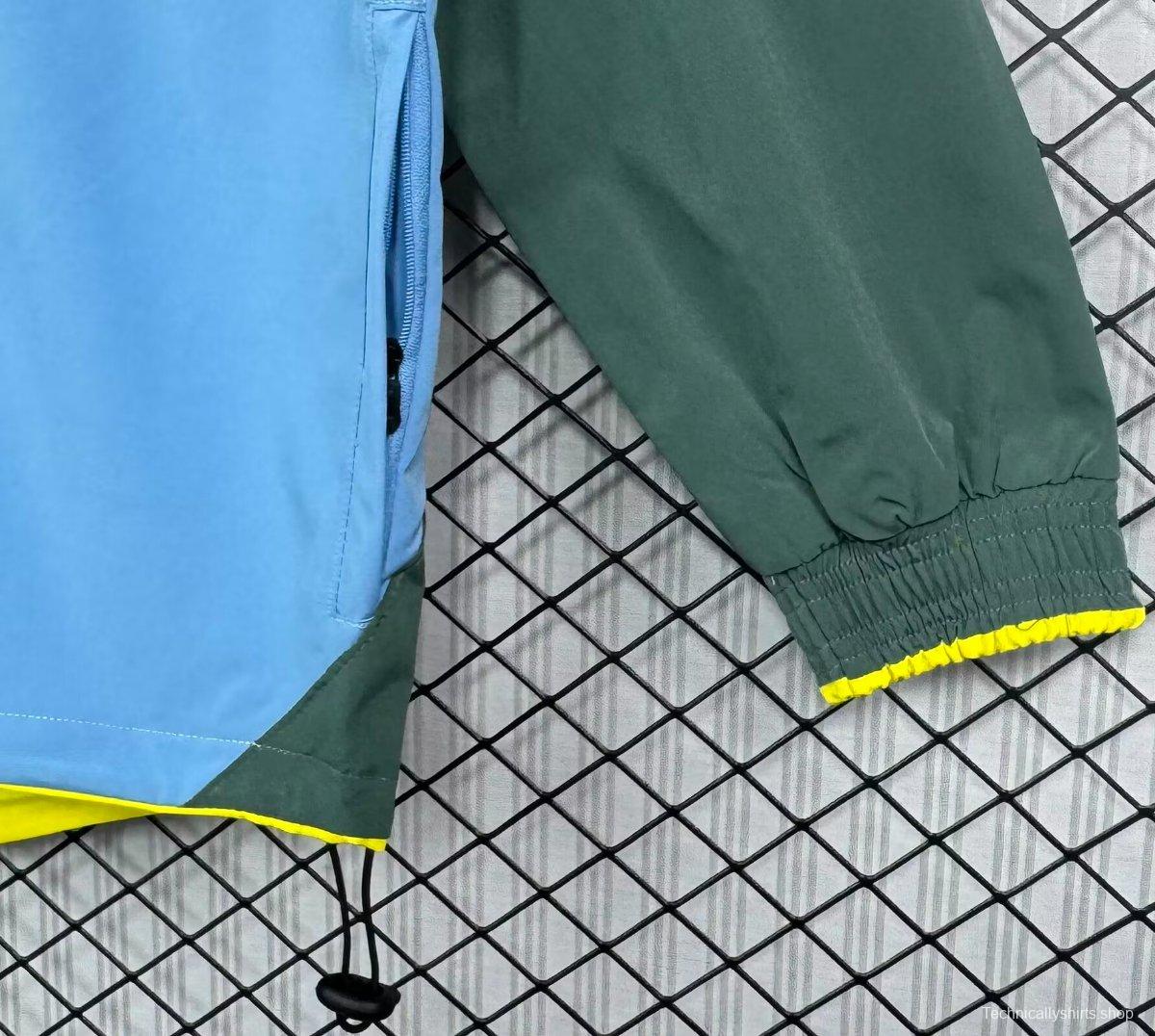 Retro 02/03 Sporting Lisbon Green Full Zipper Windbreaker