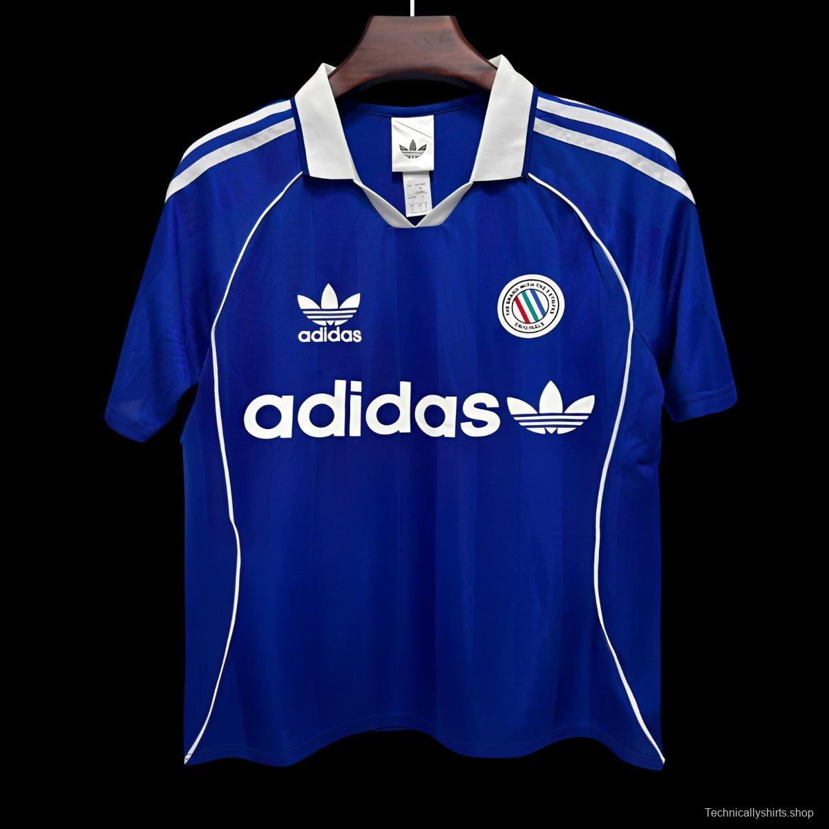 2026 Adidas Original Classic Three Stripes Blue Jersey