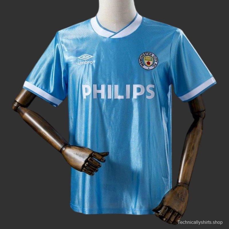1986/87 Retro Manchester City Home Jersey