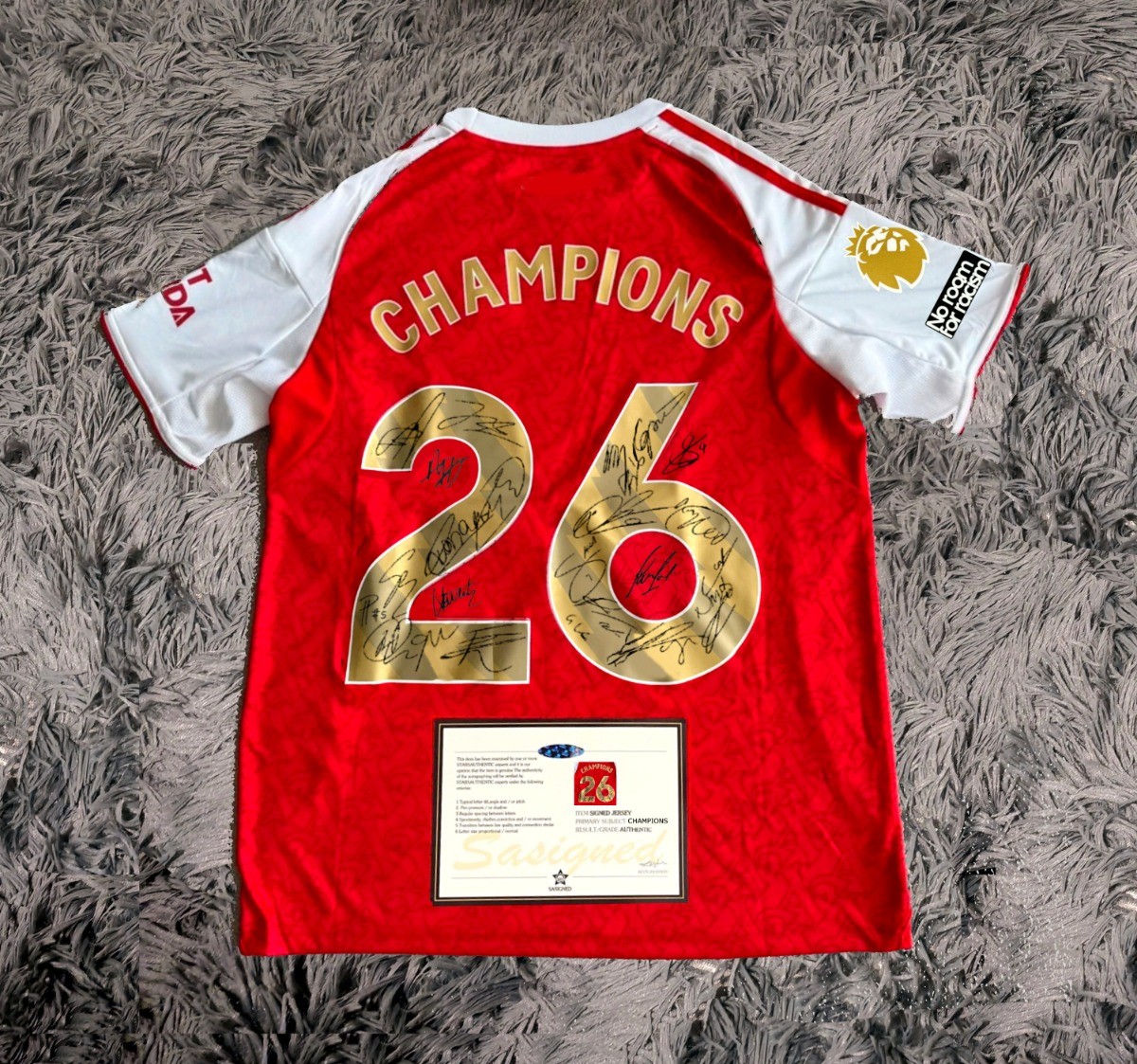 Arsenal Champions 25/26 Signed Shirt