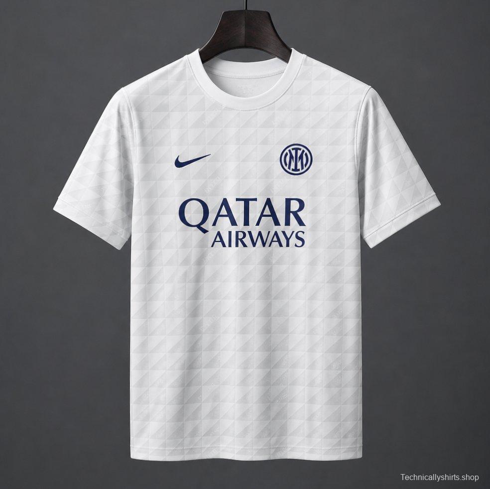 26/27 Inter Milan Gray White Pre-Match Jersey