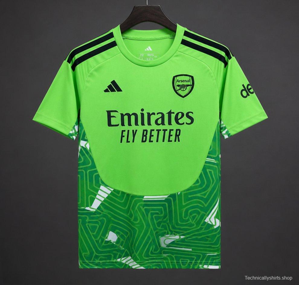 26/27 Arsenal Goalkeeper Neon Green/Dark Green Jersey