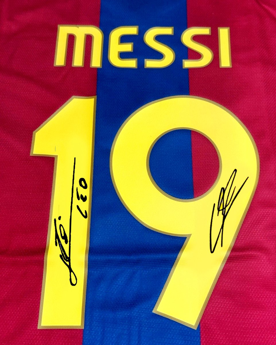Yamal Messi 19 Signed Shirt
