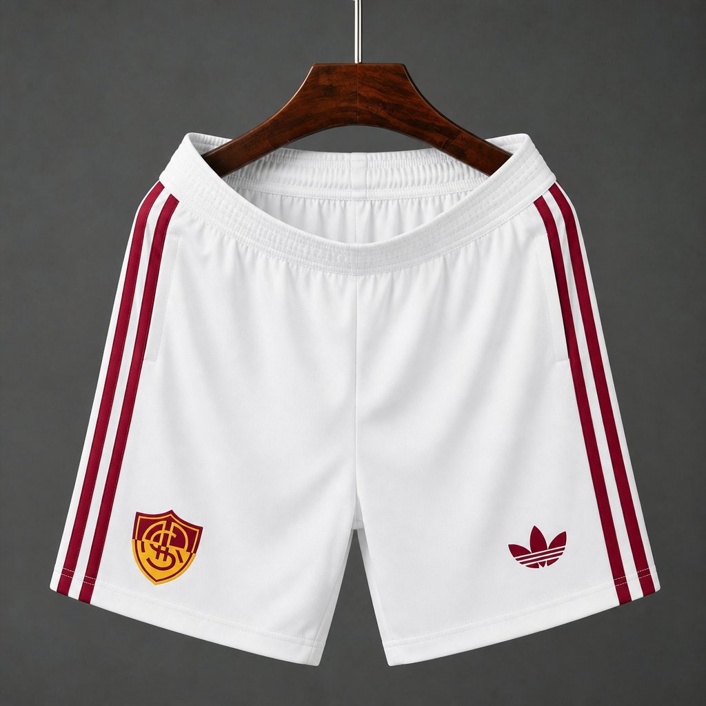 26/27 Roma Away White Shorts