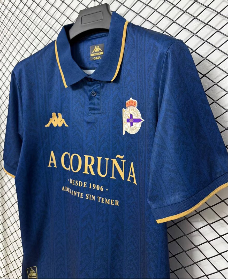 26/27 RC Deportivo de La Coruña 120th Anniversary Special Edition Blue Polo Jersey