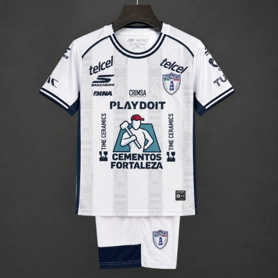 26/27 Kids Pachuca Away White Jersey Kit