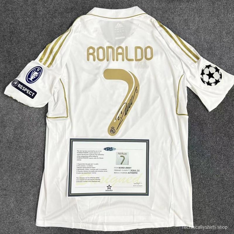 Ronaldo 11/12 Signature Shirt Short Sleeves