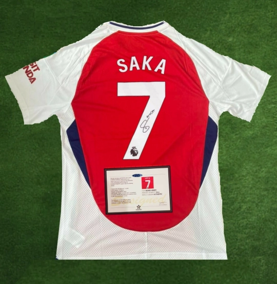 Saka 24/25 Signed Arsenal Home