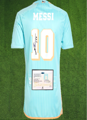 Inter Miami THIRD Messi 10 24/25 SIGNED Blue Shirt/Jersey + COA