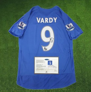 JAMIE VARDY 15/16 EPL LEICESTER SIGNED